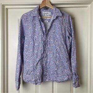 Frank & Eileen Crinkled Button Down Floral Medium